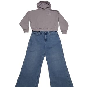 PINK VS Crop Hoodie Lightweight Sweatshirt Pullover VS Logo Graphics Y2K Top